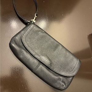 Coach Kristin Black Patent Leather Clutch